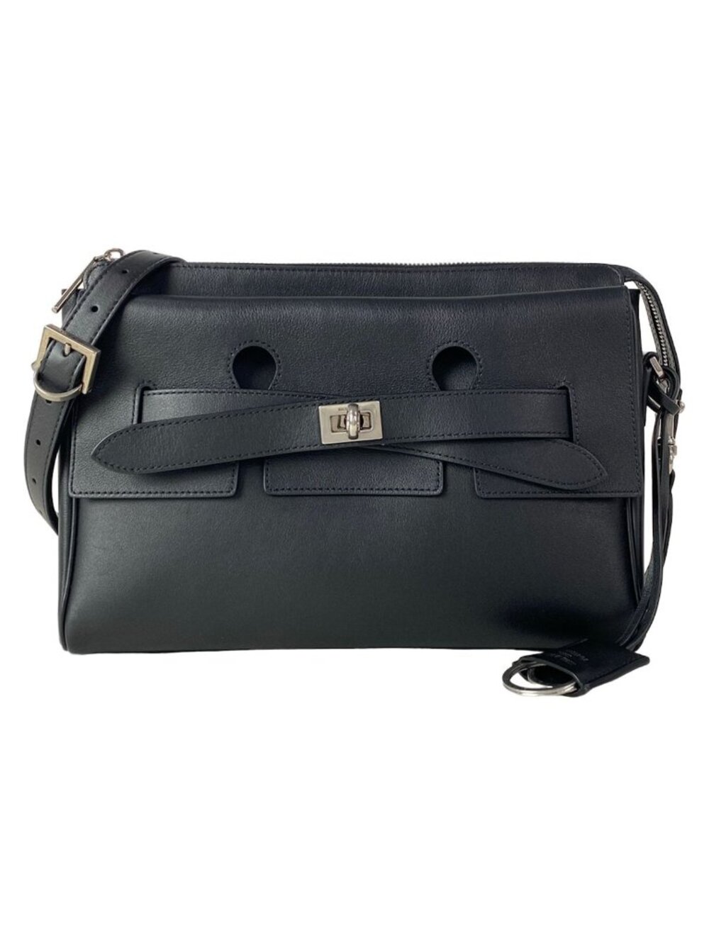 Balenciaga Shoulder Bag Bel Air Zip Black